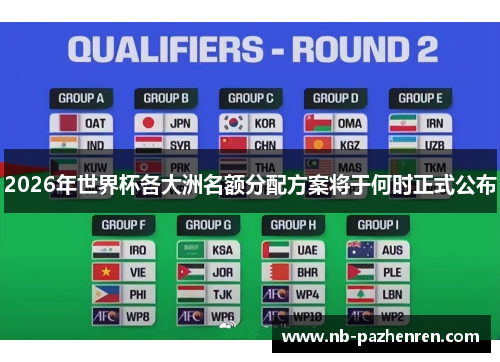 2026年世界杯各大洲名额分配方案将于何时正式公布