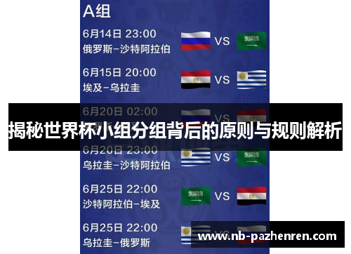 揭秘世界杯小组分组背后的原则与规则解析 揭秘世界杯小组分组背后的原则与规则解析